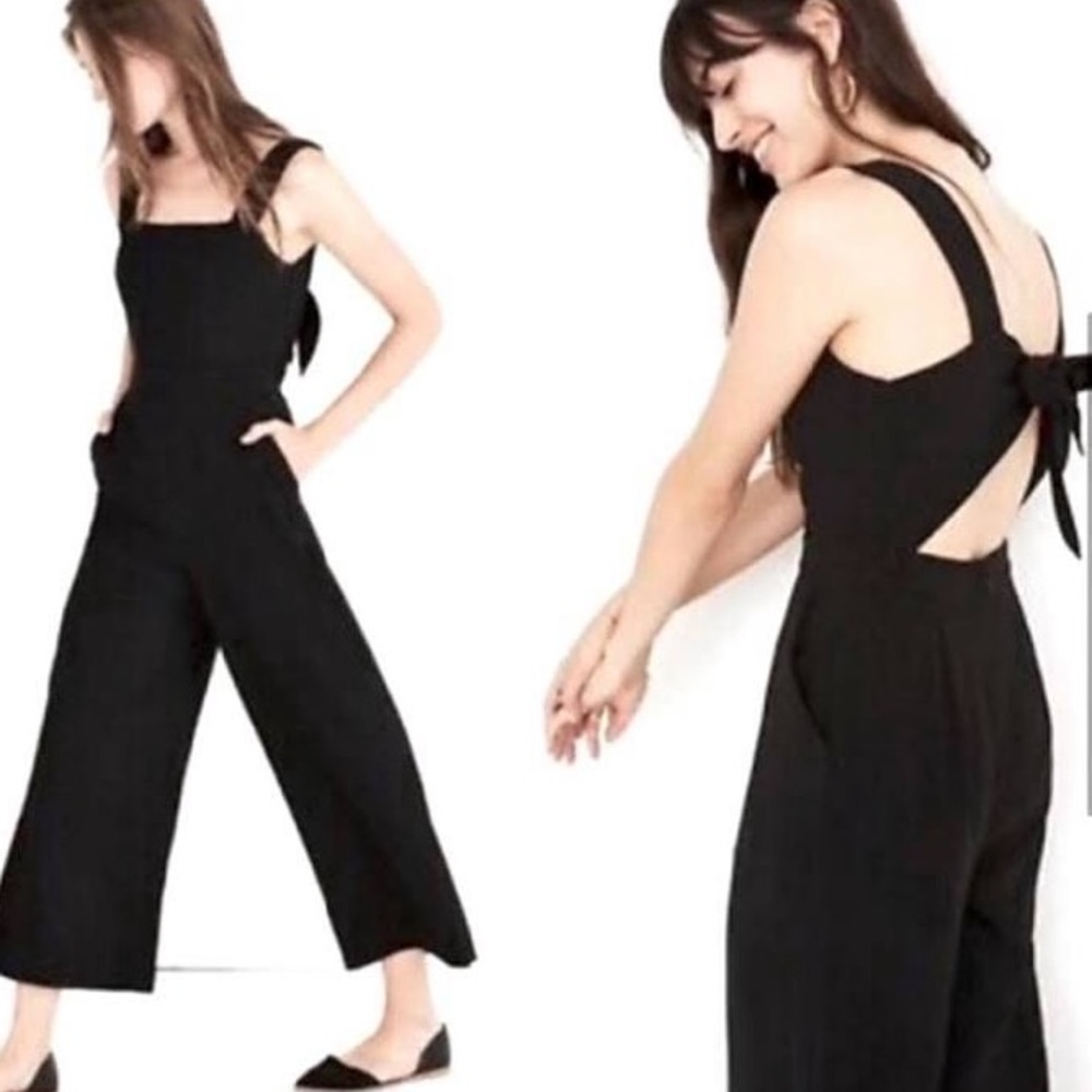 Madewell jumpsuit tie back size 6